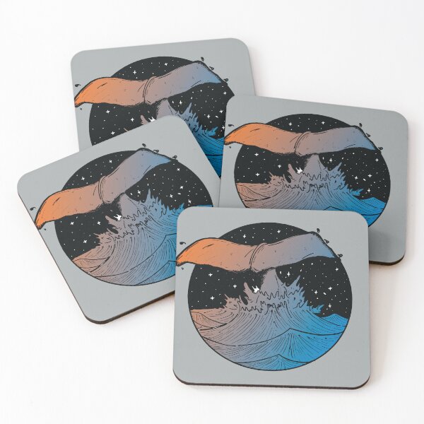 Item preview, aloha whale tail, retro moon stars and whale designed and sold by XXgooddeedXX.