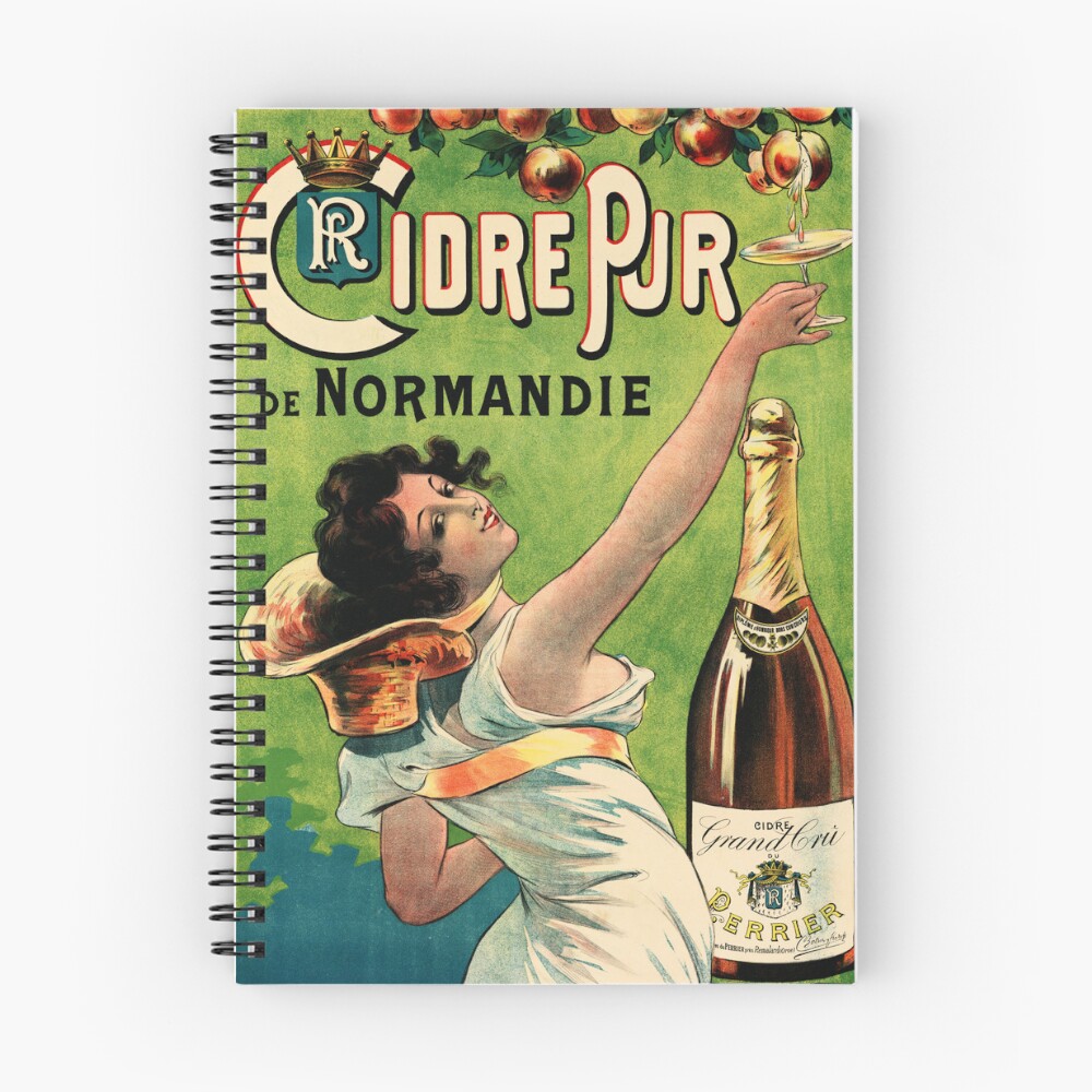 Pure Cider Normandy PERRIER GRAND CRU 1900 French Art Nouveau Wine