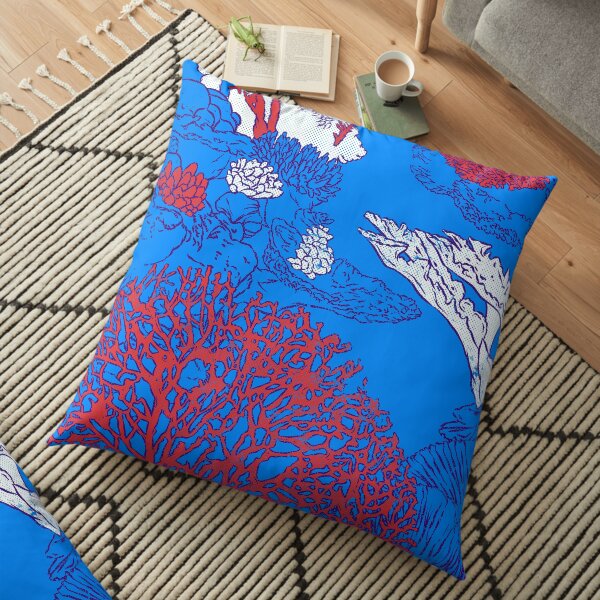 Coral reef Floor Pillow