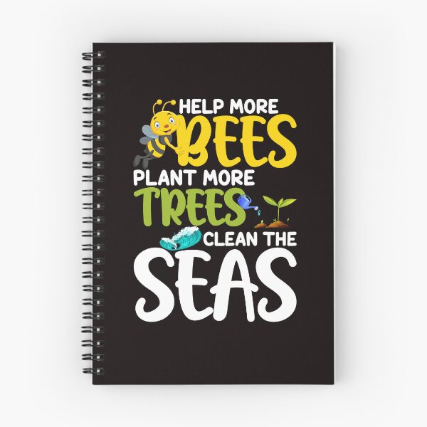 Item preview, Help More Bees Plant More Trees Clean Seas designed and sold by wowshooop.