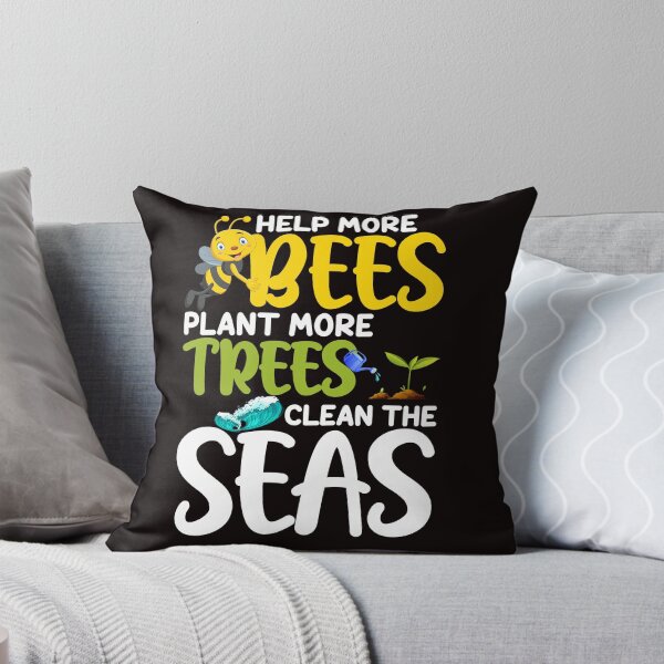 Item preview, Help More Bees Plant More Trees Clean Seas designed and sold by wowshooop.
