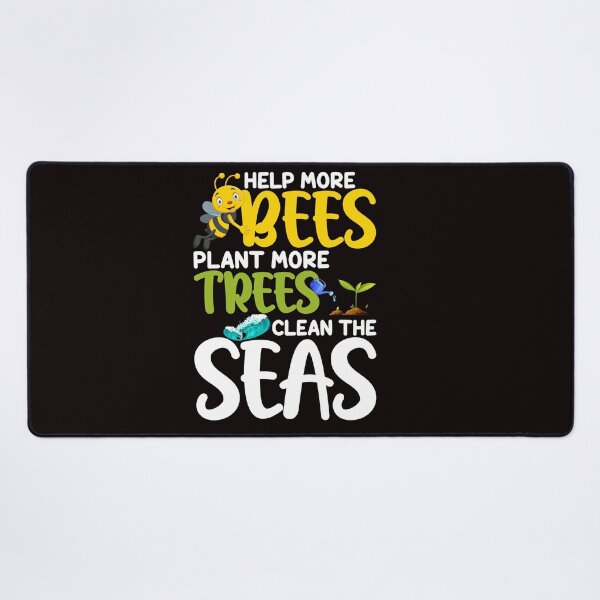 Item preview, Help More Bees Plant More Trees Clean Seas designed and sold by wowshooop.