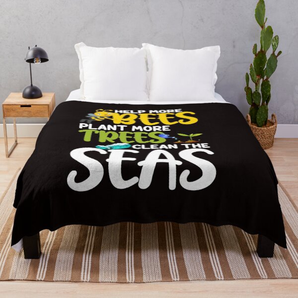 Item preview, Help More Bees Plant More Trees Clean Seas designed and sold by wowshooop.