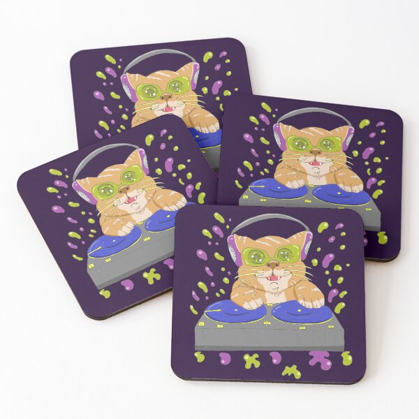 Item preview, DJ Cat Kawaii designed and sold by FilMate.