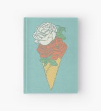 Rose ice cream Hardcover Journal