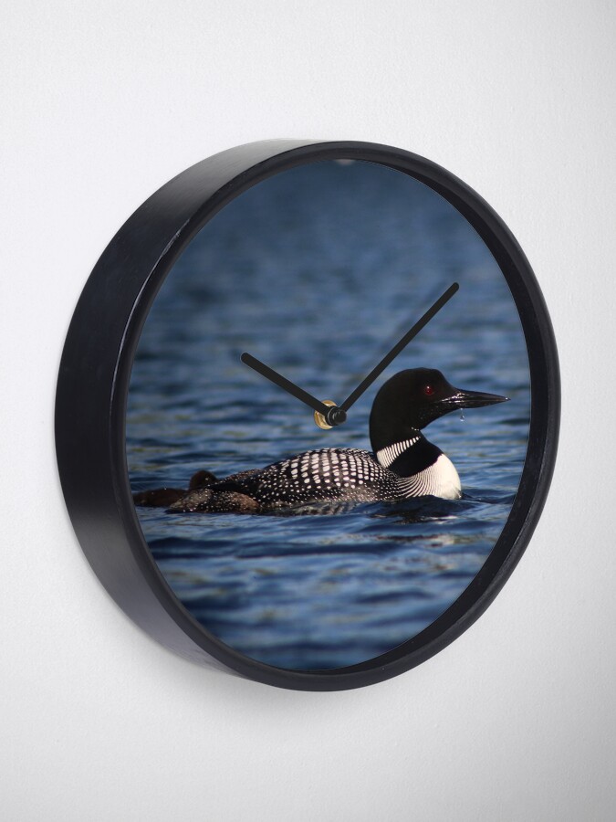 Alternate view of Common Loon Clock