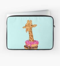 Donuts giraffe Laptop Sleeve