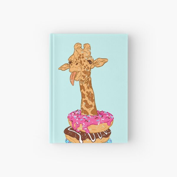 Donuts giraffe Hardcover Journal