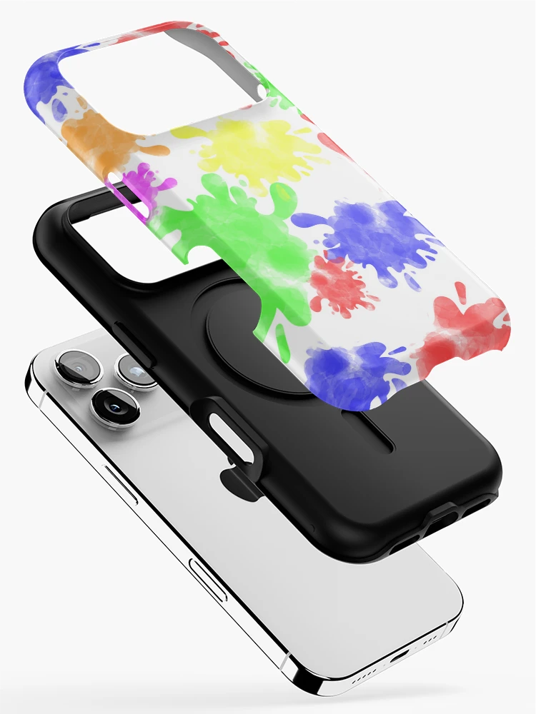Thumbnail 2 of 4, iPhone Case, Painting Colorful Stain designed and sold by RaspberryParty.