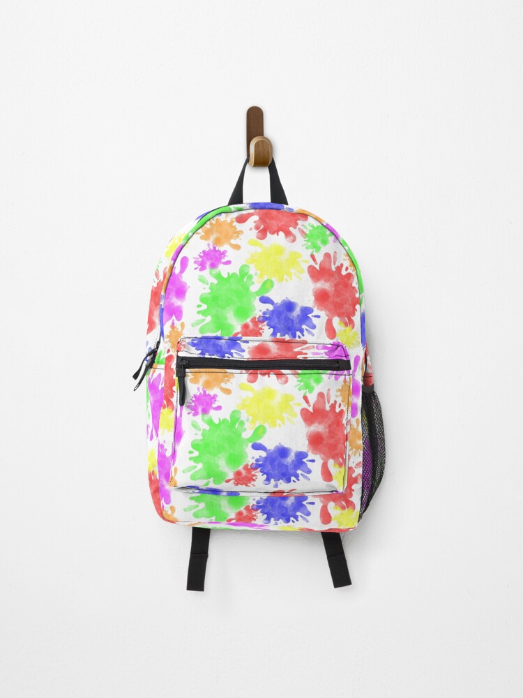 Thumbnail 1 of 3, Backpack, Painting Colorful Stain designed and sold by RaspberryParty.