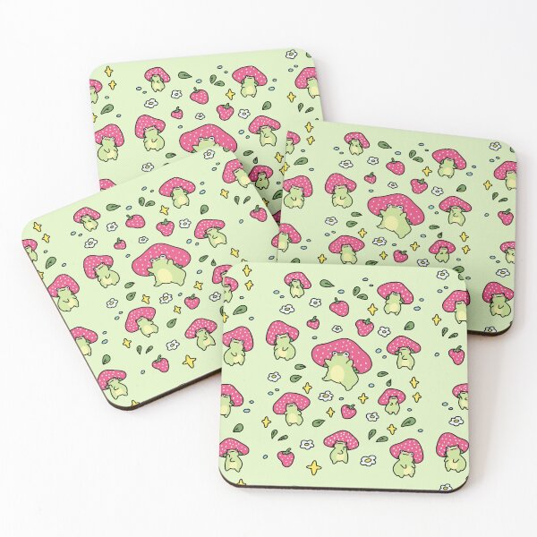 Item preview, Cute Kawaii Pastel Color Frog with a Strawberry #4 designed and sold by Annisa Yuwanda.