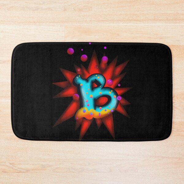 Item preview, PoshGIT, Bubble B, Bubbles, Alphabet, Letter B, Spikes, Red, Colourful  designed and sold by PoshGIT.