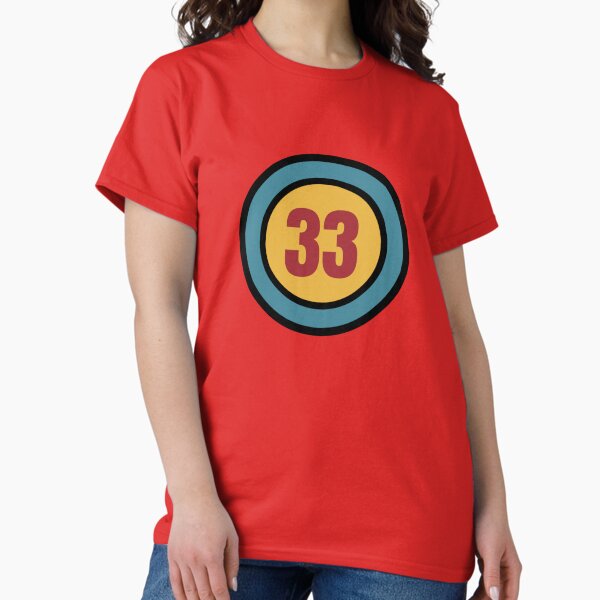 Vista previa del artículo con la obra «El número 33 - treinta y tres - treinta y tres - 33», diseñado y vendido por SirenSeventyOne.