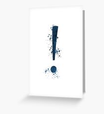 Exclamation mark Greeting Card