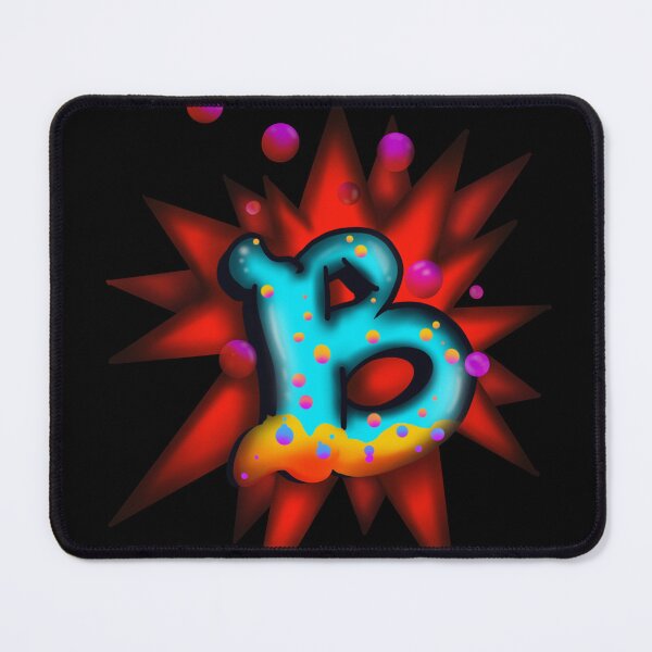 Item preview, PoshGIT, Bubble B, Bubbles, Alphabet, Letter B, Spikes, Red, Colourful designed and sold by PoshGIT.