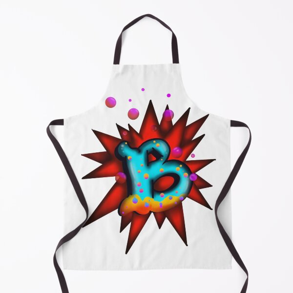 Item preview, PoshGIT 2, Bubble B, Bubbles, Alphabet, Letter B, Spikes, Red, Colourful  designed and sold by PoshGIT.