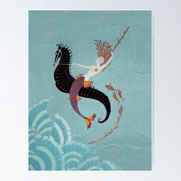 Item preview, "Mermaid (after Erte)" designed and sold by rootzero.
