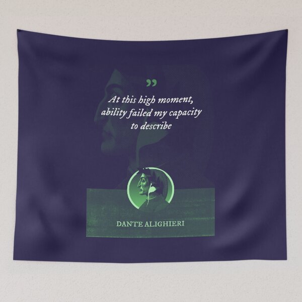Item preview, Dante Alighieri - At this high moment, ability failed my capacity to describe designed and sold by Syahrasi.