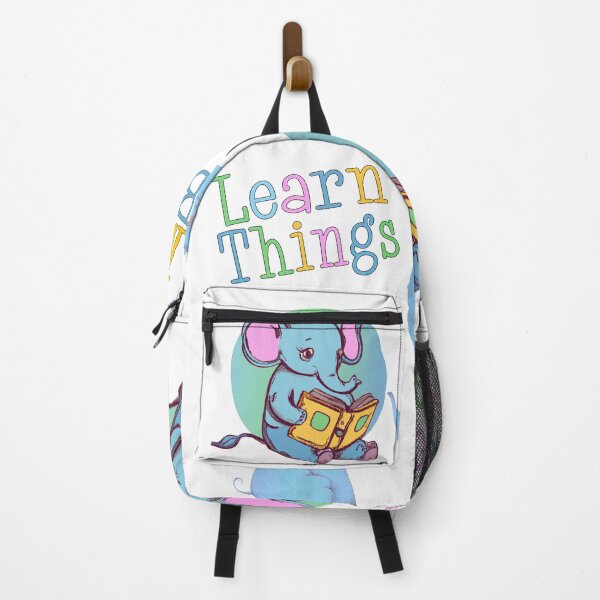 Item preview, Elephants Read More Books Learn Things pastel colors designed and sold by FlippinTurtles.
