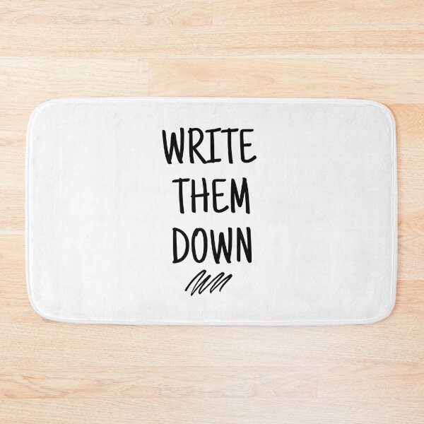 Item preview,  write them down - mental health, anxiety, and journaling designed and sold by Therapy by Sen.