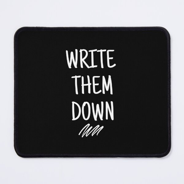 Item preview, write them down - mental health, anxiety, and journaling designed and sold by Therapy by Sen.