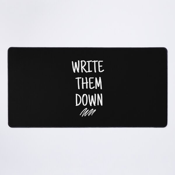 Item preview, write them down - mental health, anxiety, and journaling designed and sold by Therapy by Sen.