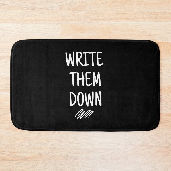 Item preview, write them down - mental health, anxiety, and journaling designed and sold by Therapy by Sen.