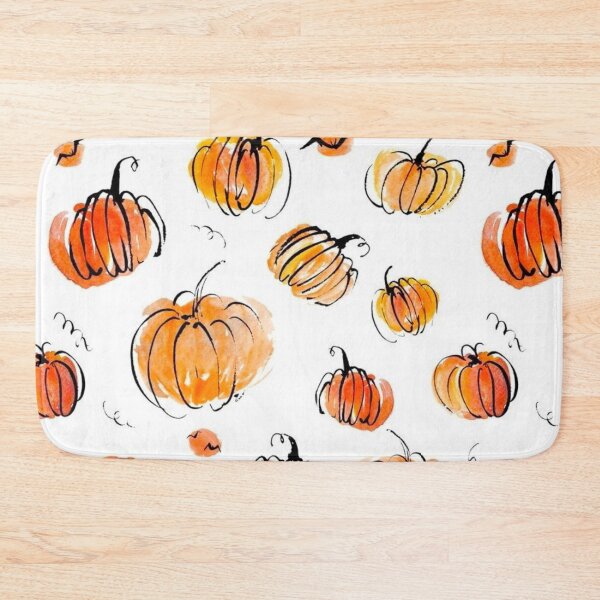 Item preview, Watercolour pumpkin drawing Pattern designed and sold by the-al-foil.