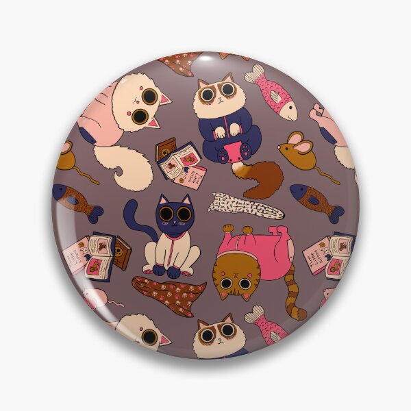 Item preview, Cats in Pajamas Pattern - Modern Fall Palette & Deep Taupe designed and sold by EcoElsa.