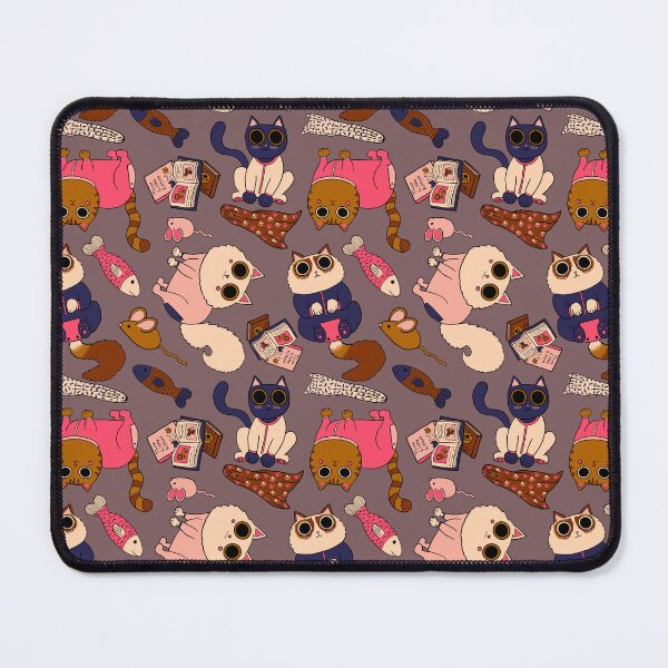 Item preview, Cats in Pajamas Pattern - Modern Fall Palette & Deep Taupe designed and sold by EcoElsa.