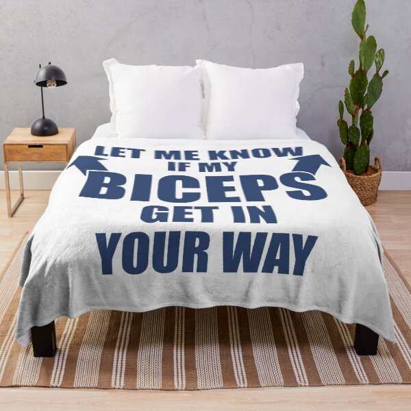 Item preview, Let me know if my biceps get in your way, gift, gifts, t-shirt, phone, cup, mug designed and sold by Elshan Ilyasov.