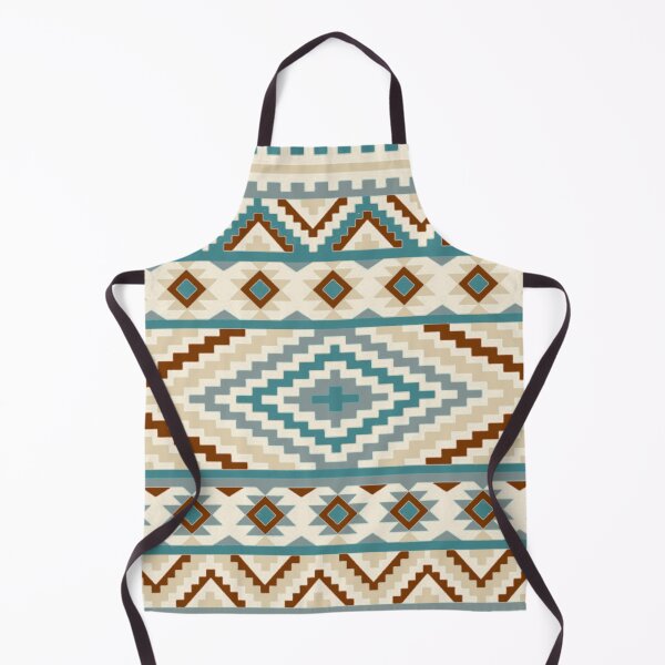 Item preview, Southwestern Geo Pattern Brown And Blue designed and sold by handsoftime2020.