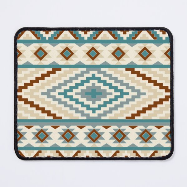 Item preview, Southwestern Geo Pattern Brown And Blue designed and sold by handsoftime2020.