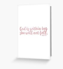 Christian Quote Watercolor Greeting Card