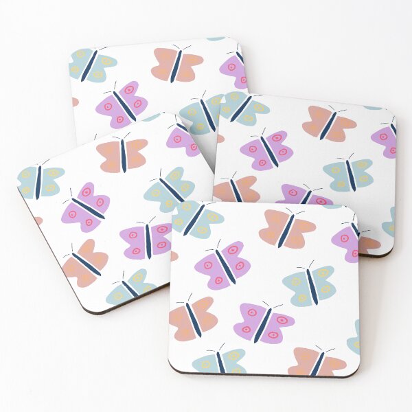 Item preview, Colourful butterfly pattern designed and sold by CatsHappy.