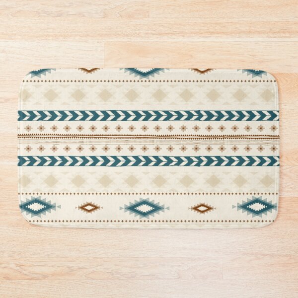 Item preview, Brown And Blue Western Aztec Design designed and sold by handsoftime2020.