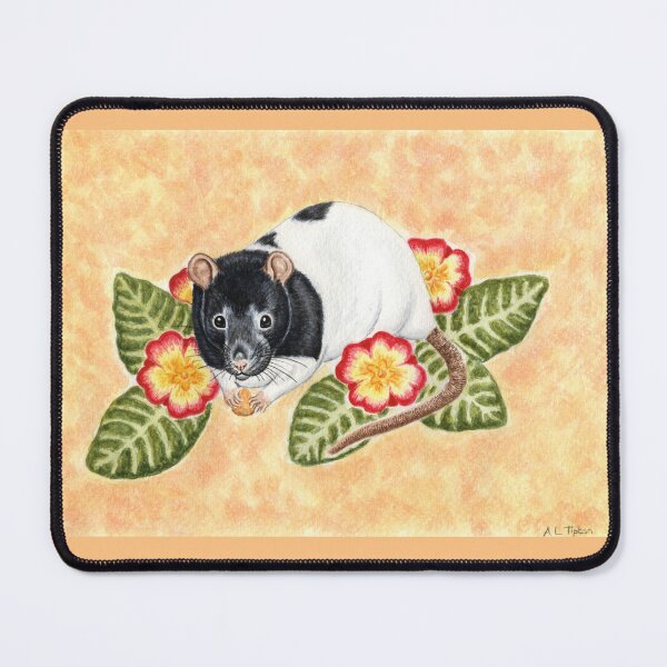 Item preview, Rat with Primrose Flowers designed and sold by WolfySilver.