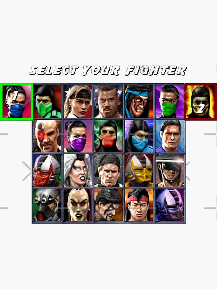 Ultimate Mortal Kombat 3 Character Select Poster for Sale by MammothTank