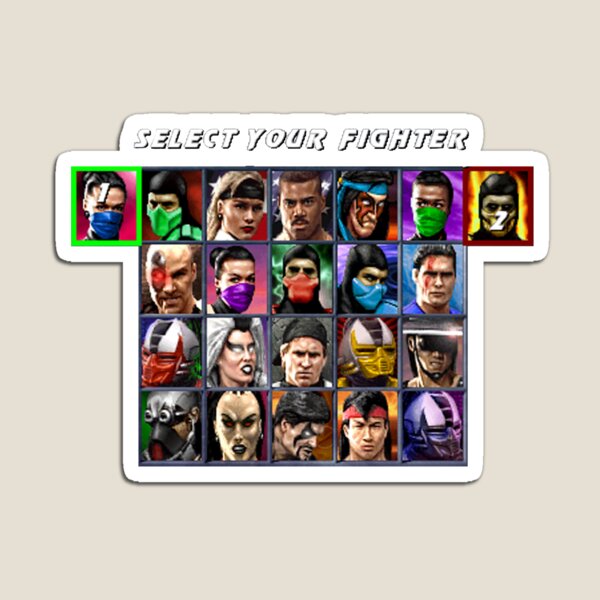 Mortal Kombat 4 Gold - Character Select  Sticker for Sale by MammothTank