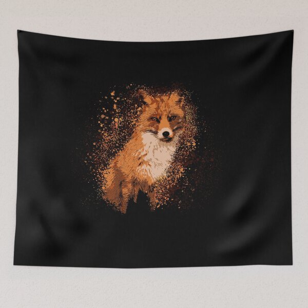 Item preview, Wilderness Fox - Wild Fox - Illustrated Fox - Painted Fox - Graphical designed and sold by therocketman.