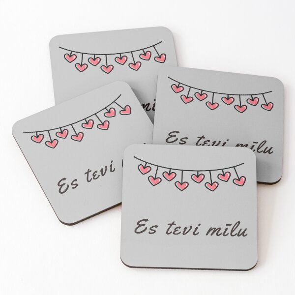 Item preview, Es tevi mīlu (I love you in Latvian language), Latvian love  designed and sold by Pommallina.
