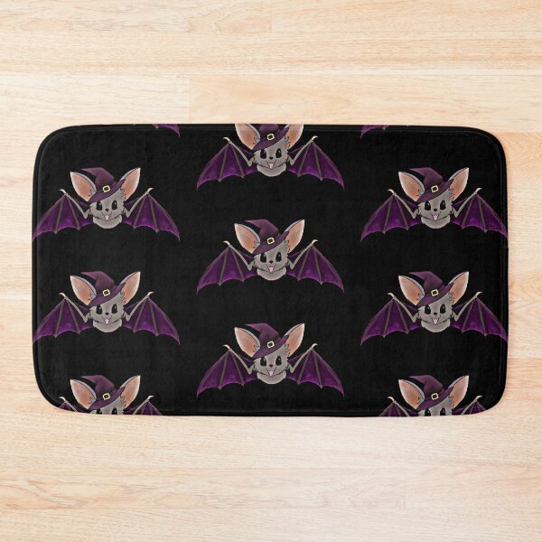 Item preview, sticker set | five (5) cute solo witch / warlock flying bats | digital art | nightshift | Halloween designed and sold by DigitalEurydice.
