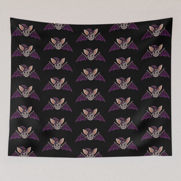 Item preview, sticker set | five (5) cute solo witch / warlock flying bats | digital art | nightshift | Halloween designed and sold by DigitalEurydice.