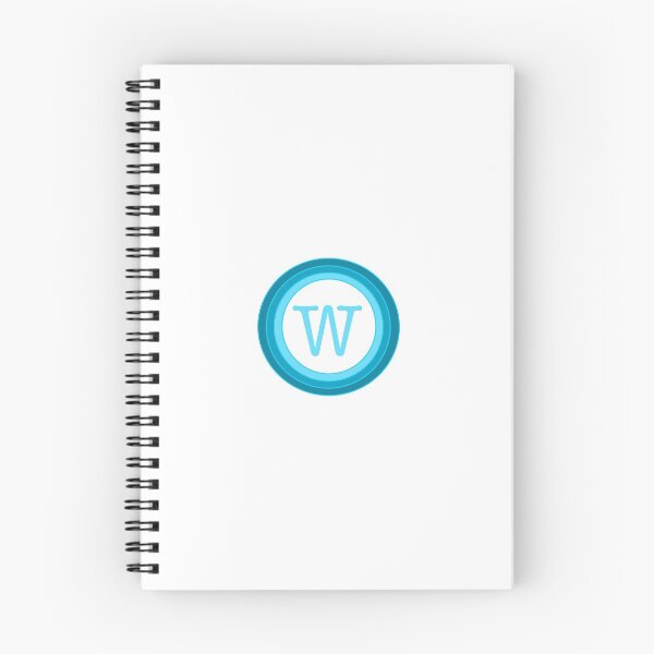 Item preview, Blue letter W designed and sold by madebymaddy.
