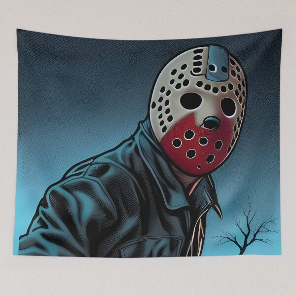 Item preview, Jason Voorhees Creeping Blue designed and sold by Horrorscape.