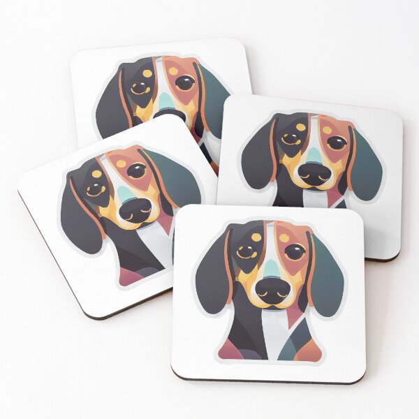 Aperçu de l'œuvre Portrait de chien teckel - Art numérique créée et vendue par ARTfclDesign.