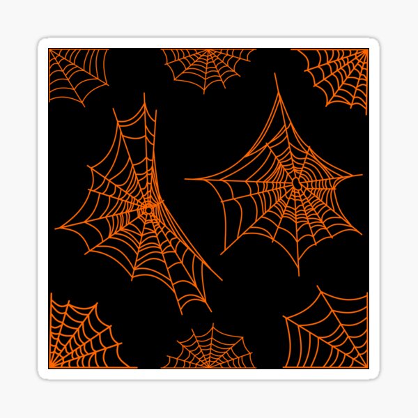 Item preview, Orange Spider Webs designed and sold by Arianna Khalil.