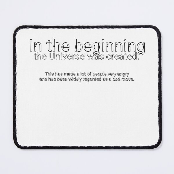 Item preview, In the Beginning the Universe was Created designed and sold by MinimalistRay.