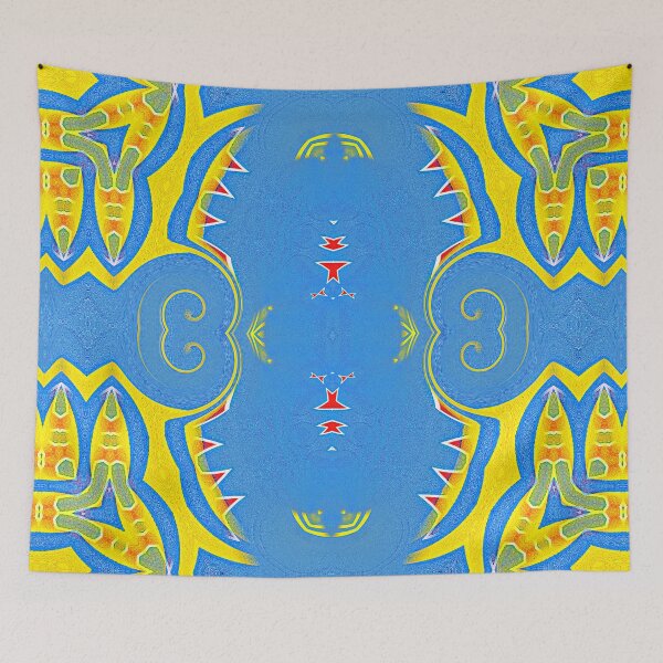 Item preview,  ARUBA - ABSTRACT PAINTED FLAG OF ARUBA  - ONE HAPPY ISLAND designed and sold by Ralek.