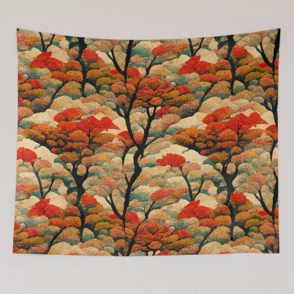 Item preview, Japanese Autumn Chiyogami Pattern designed and sold by kansaikate.